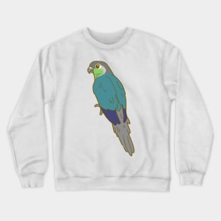 Turquoise Green Cheek Conure Crewneck Sweatshirt